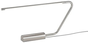 Ezüstszínű LED asztali lámpa (magasság 33 cm) Olea – Trio Select