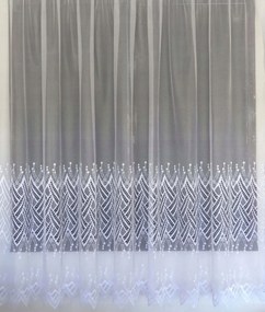 Mg Jacquard Függöny 628/56 Fehér 180cm 3,8m kupon