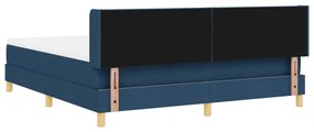 Boxspring Ágy Matraccal Kék színben, 180 x 200 cm, Szövet.