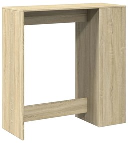 sonoma tölgy szerelt fa bárasztal tárolókkal 101x40x103,5 cm