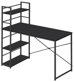 ĂrĂłasztal MAX 4.0 SONOMA polccal 120x44 cm, fekete