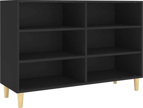 vidaXL fekete szerelt fa tálalószekrény 103,5 x 35 x 70 cm