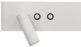 LED fali spotlámpa RESORT, LED/10W/230V + LED/3W, fehér, baloldali