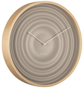 Ribble bézs falióra, ø 31 cm - Karlsson