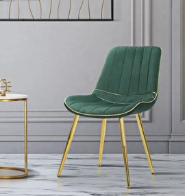 Szék paris verde/arany készlet 2 db 51x59x79cm