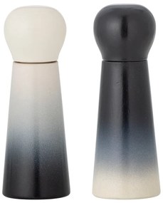 Fehér-kék fa fűszerőrlő szett 2 db-os Hyman – Bloomingville