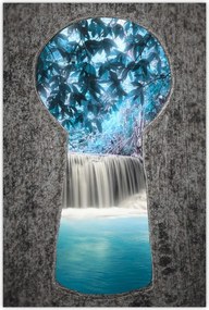 Poszterek 60x90 Kék vízesés