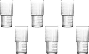 6 részes üveg kehely szett 400 ml