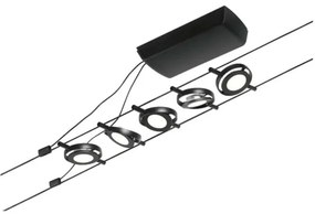 Paulmann 94418 - 5x LED 4,5W ROUNDMAC spotlámpa 230V fekete készlet