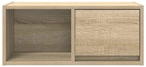 2 db sonoma tölgy színű szerelt fa TV-szekrény 60x31x25,5 cm