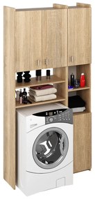 MIRALI szekrény mosógép fölé, sonoma tölgy
