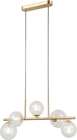 Italux modern függeszték toledo átlátszó arany itxpnd-40717-5-hbr