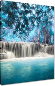 Vászonkép 60x80 Türkiz vízesés