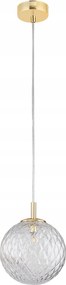 Hálószobai függesztett mennyezeti lámpa arany üveggömbbel nappaliba Cadix 21