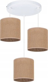 Függőlámpa Mennyezeti Juta Boho Cső Alakú