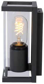 Lucide 27885/01/30 - Kültéri fali lámpa CLAIRE 1xE27/15W/230V IP54 fekete
