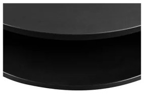 Kávésasztal FIKOLI 40x75 cm fekete/fehér