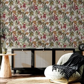 Arthouse Signature 2 Vintage Parrot színes leveles vinyl tapéta – 296908