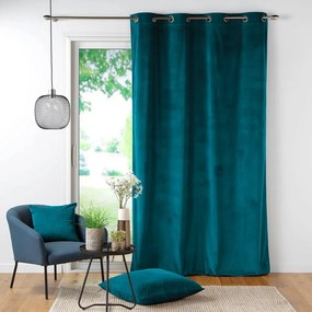 Kék kordbársony függöny 140x260 cm Casual – douceur d'intérieur