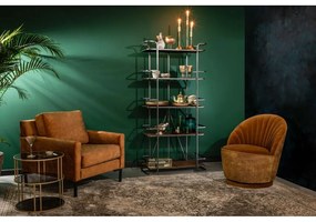 Madison barna bársony fotel - Dutchbone