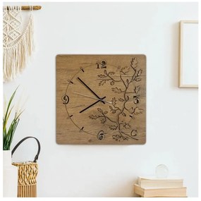 Li-Go 5499/DUB2 - Falióra 1xAA 40x40 cm tölgy