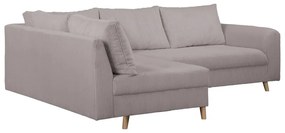 Szürke kordbársony sarokkanapé (bal oldali) Ariella – Ropez