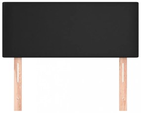 fekete műbőr fejtámla 100x5x78/88 cm