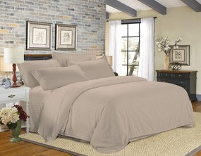 JASMINE PURE mikroszálas szállodai ágyneműhuzat, bézs – 1 cm-es csíkos Ágyneműhuzat mérete: 70 x 90 cm | 140 x 200 cm