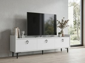 TV állvány PIENA 160 cm, fehér