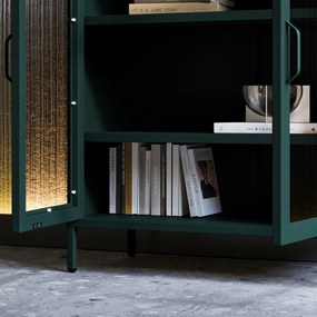 Vitrin GINA, 800 x 1015 x 400 mm, Modern: palack zöld