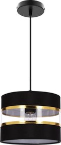Pandy függőlámpa fekete 1x40W E27 lámpabúra fekete+arany