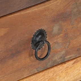 tömör újrahasznosított fa komód 70 x 30 x 68 cm