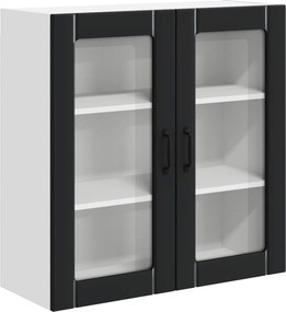 vidaXL Konyhaszekrény Fekete 80 x 31 x 80 cm Faanyag