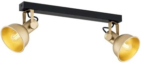 Argon 7144 - Spotlámpa LENORA 2xE14/7W/230V arany/fekete