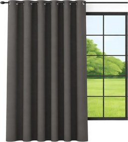 Készfüggöny matt 600x250 széles átvezető grafit függöny