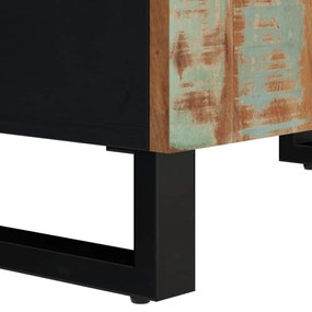tömör újrahasznosított- és szerelt fa mosdószekrény 62x33x58 cm