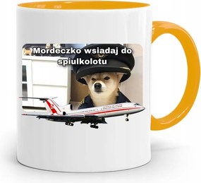 Bögre Sárga Vicces Hálózsák nyomott mintával