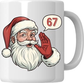 Mikulás bögre 67 Karácsonyi ajándék 67 Six Seven Karácsonyi gyerek