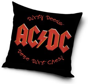 AC/DC párna, díszpárna 40x40 cm fekete