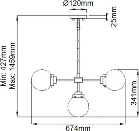 Elstead Lighting KULA KULA5 Függőlámpa 5x8W/E14