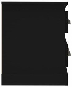 fekete szerelt fa TV-szekrény 100x35,5x45 cm