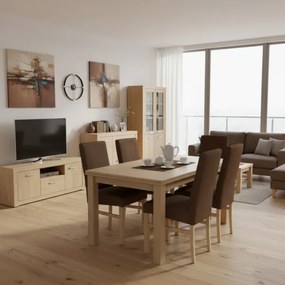 ALISON étkezőszék barna/cseresznye