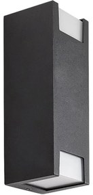 Rabalux 77055 - Kültéri fali lámpa CERNON 2xGU10/7W/230V IP44 fekete