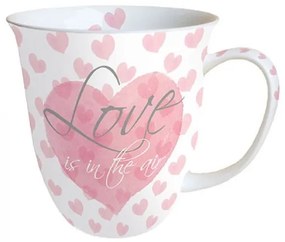 Szívecskés porcelán bögre Love Letters 400ml