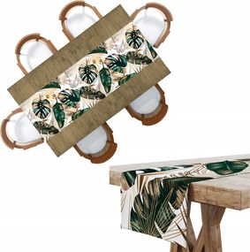 Foltálló Futófelület 40X140 Fehér Levelek Minta