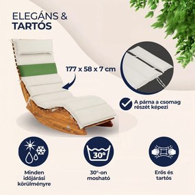 BALI szaunaágy párna, 58x7x177cmcm, bézs Detex