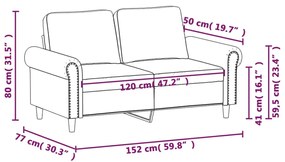 kétszemélyes sötétzöld bársony kanapé 120 cm