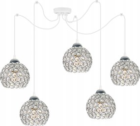 Mennyezeti Függőlámpa Pók Króm Plafon Kristályok Étkező Nappali Loft