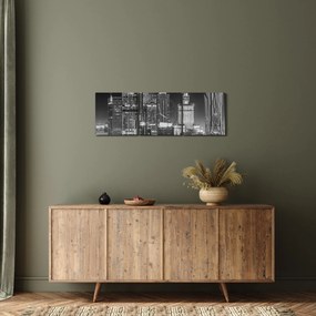 Kép - Fekete-fehér New York (órával) (90x30 cm)