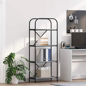 Könyvespolc Szürke sonoma 60 x 30 x 146 cm Faanyag